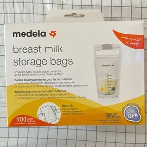 NIB Medela breast milk storage bags 100ct. Sealed box never been opened.